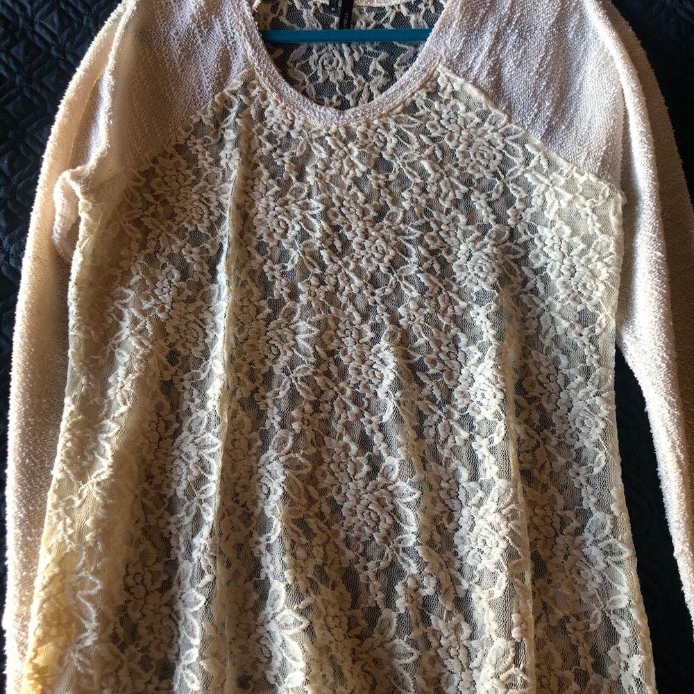 Lace sweater